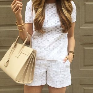 Vince Camuto eyelet shorts